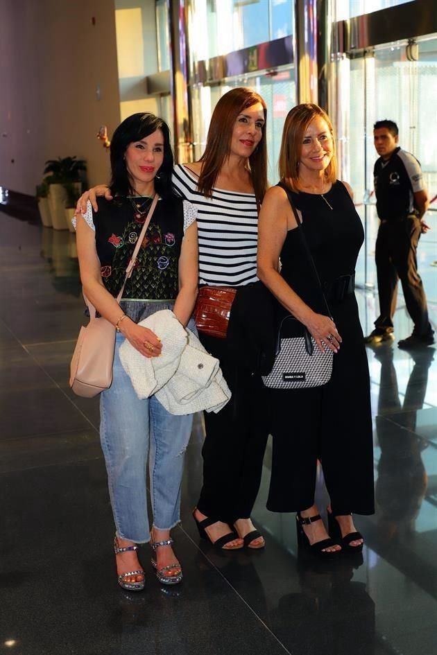 Cristy Martínez, Lorena Elizondo y Sabrina Baxter