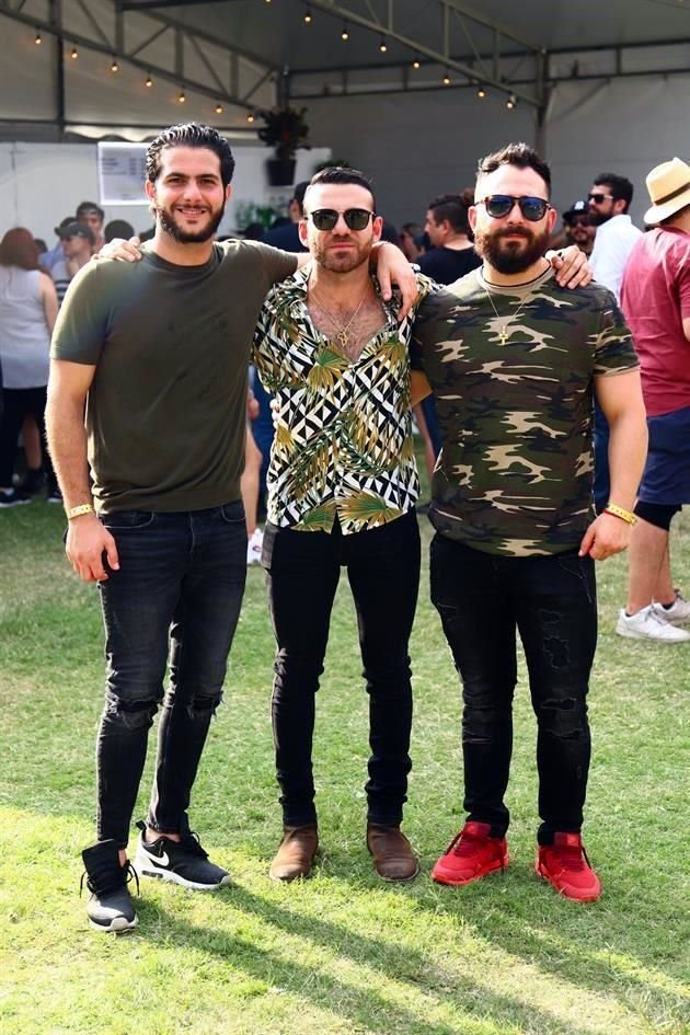 Jorge Handal, Jaime Maldonado y Rebel Flores