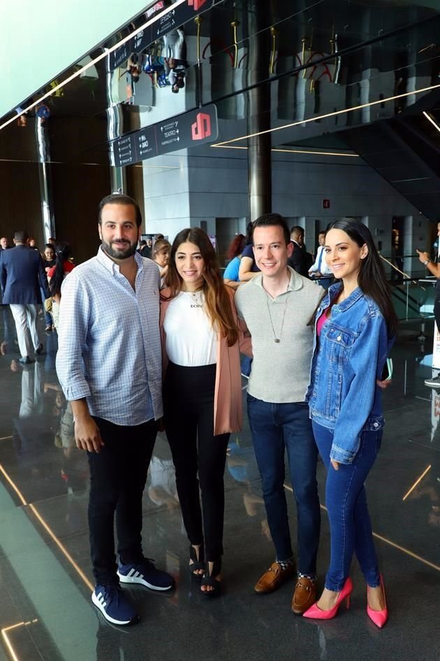 Mauricio Farah, Eliza Cruz, Alfonso Zertuche y Karen Anzaldúa