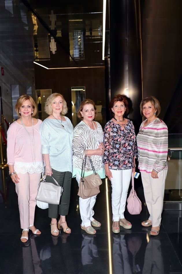 Martha Elda Figueroa de Cavazos, Mary Moyeda de Mercado, Eva García de Maldonado, Eva Martínez de Garza Evia y Liliana Cantú de López