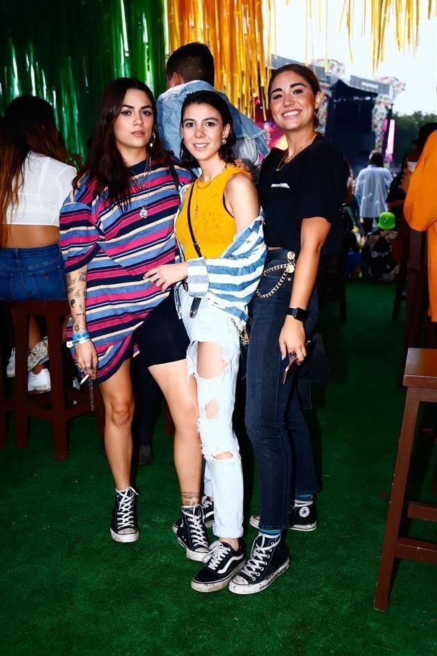 Karla Salinas, Medugory Moreno y Fernanda Arreola