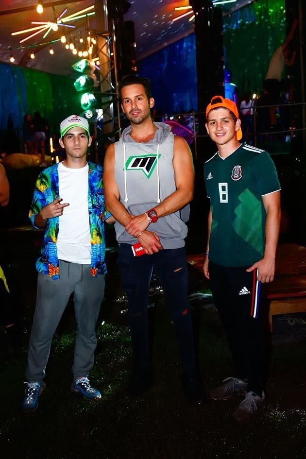 Pablo Carrillo, Memo Salinas y Ricardo Garza
