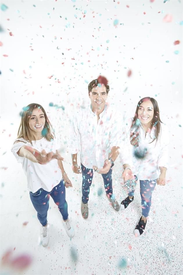 Paola Morán, Carlos Lamadrid y Daniela Rodríguez