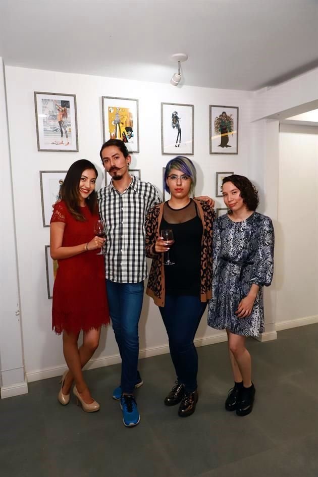 Adriana Carrillo, Chad Alonso, Liz Barragán y Lorena Ureña.