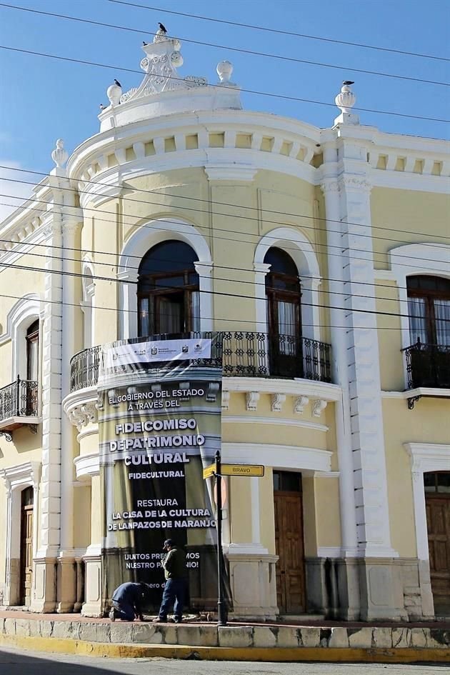 La antigua casona sede de la Casa de la Cultura lampacense recibirá protección contra la humedad.