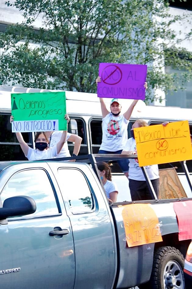 Los manifestantes demandaron la salida del Presidente.<br>