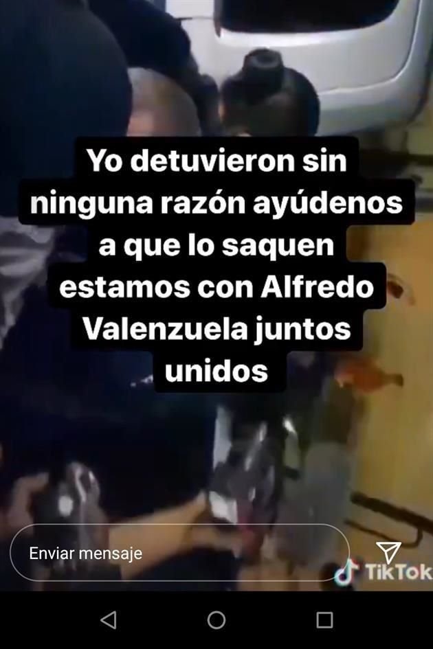Amigos del youtuber Alfredo Valenzuela piden la liberación del joven luego de que fue detenido por delitos contra representantes de la autoridad.