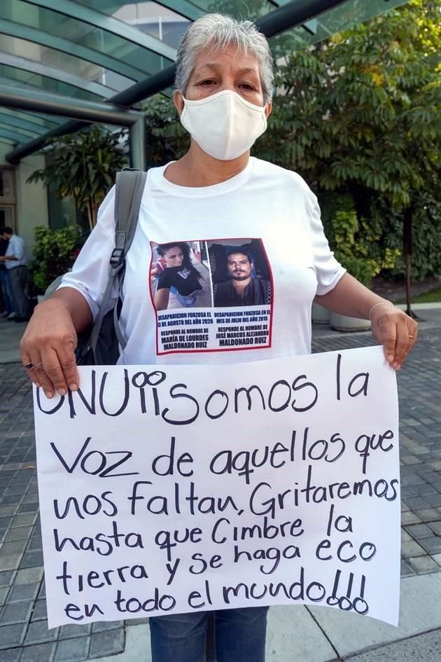 Lourdes Ruiz, madre de dos hijos desaparecidos.