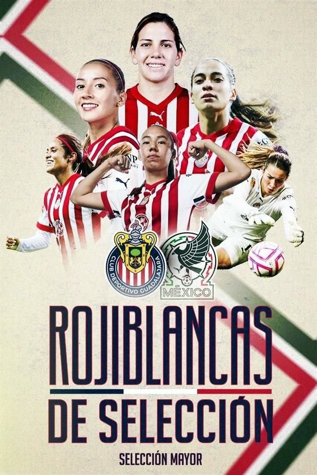 Las Chivas femenil tienen 6 futbolistas convocadas con la Selección Mexicana femenil.