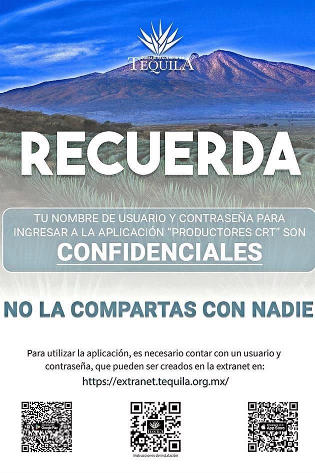 El Consejo Regulador del Tequila lanzó una aplicación para que productores de agave tengan documentos y actualizaciones importantes.