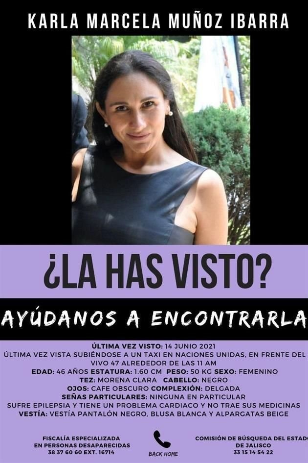 Los familiares ya han hecho circular su imagen en Twitter a través de los hashtags #KarlaMuñozTeBuscamos  y #TeBuscamosKarlaMuñoz.