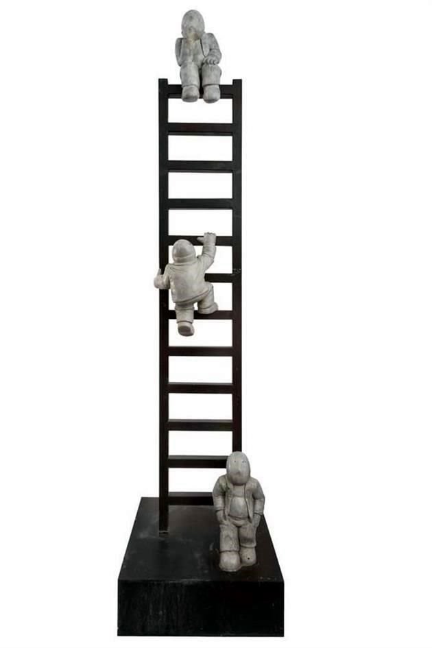 Esta es la obra 'Big Steps', en la cual está inspirada la escultura 'Big, Big, Steps' que compró la Secretaría de Cultura.