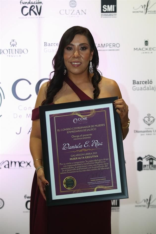 Daniela E. Ríos, categoría Mujer Alta Ejecutiva 2024.