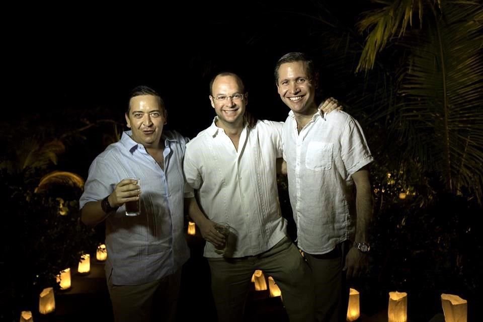 Alonso Montes, Kendall Romo y Eduardo Palacio