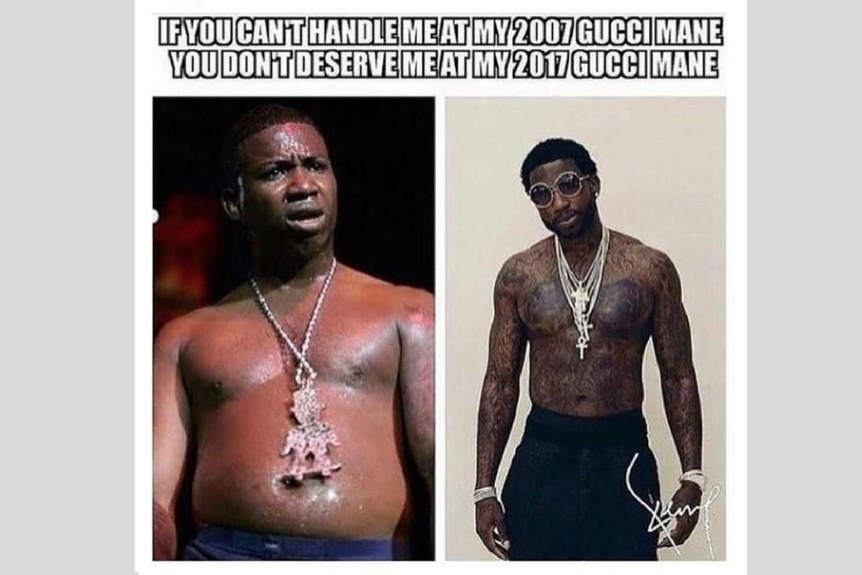La cantante utilizó al rapero Gucci Mane para responder a las críticas sobre su peso.