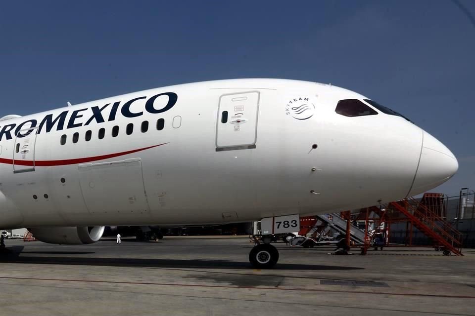 Los tres aviones de Aeroméxico partieron hoy rumbo a Shanghai, China.