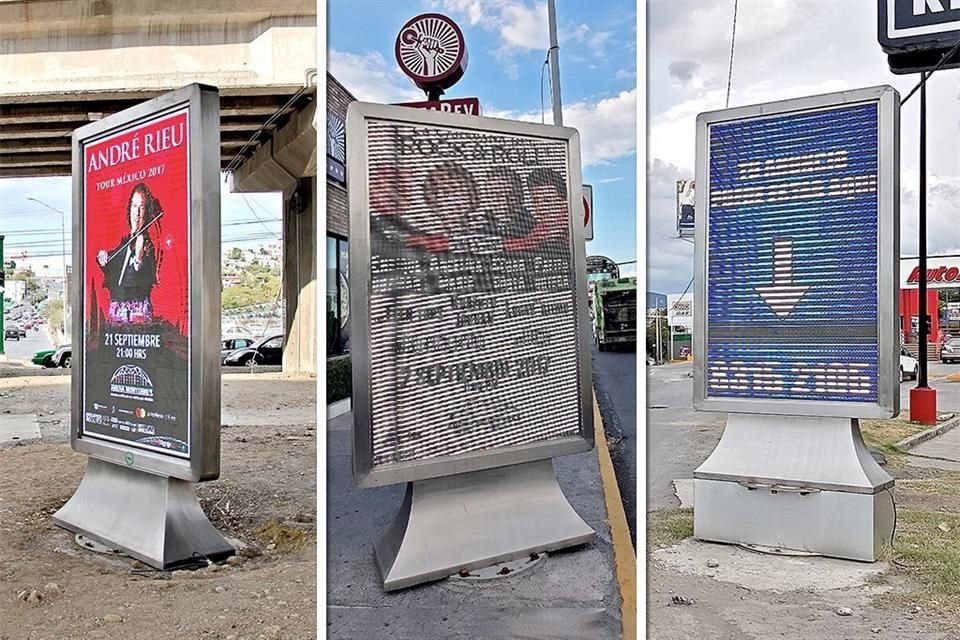 La Secretaría de Desarrollo Urbano y Ecología suspendió este año seis anuncios de la empresa publicitaria Interactive Digital Sign.