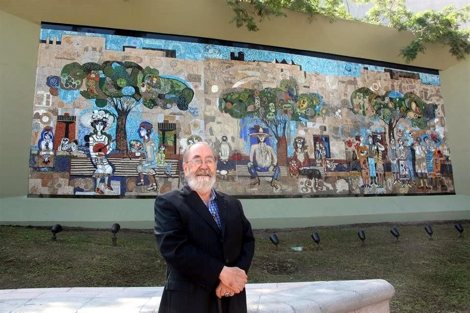 Gerardo Cantú considera que la nueva versión de su mural es su obra más grande e importante.