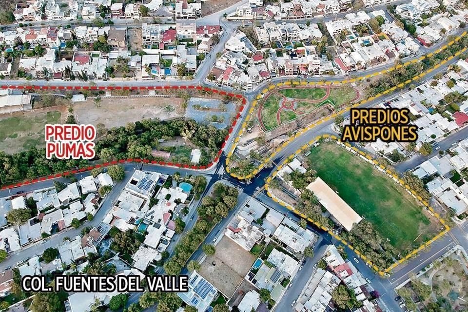 El predio que usaba Pumas y los dos de Avispones serán integrados a otras áreas verdes para crear el Parque Central.