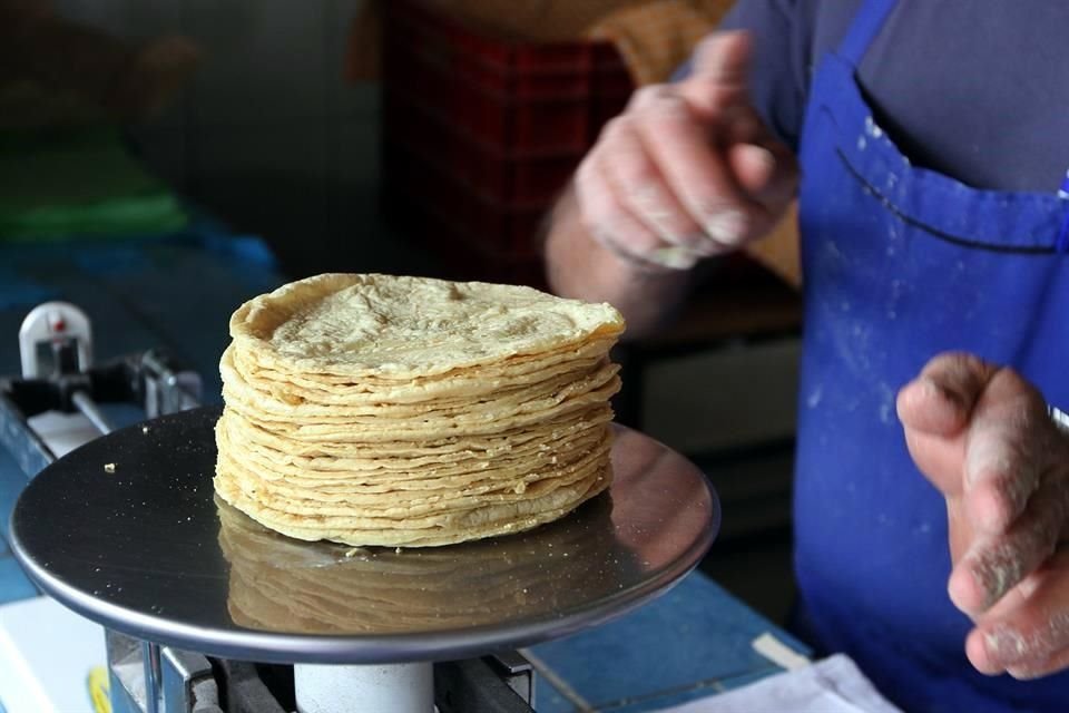 El precio promedio del kilo de tortilla a nivel nacional es de $15.80 en tortillerías, según Profeco.