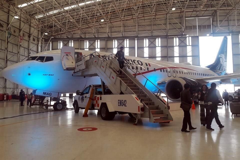 Primer avión Boeing 737 MAX 8 que recibió Aeroméxico.