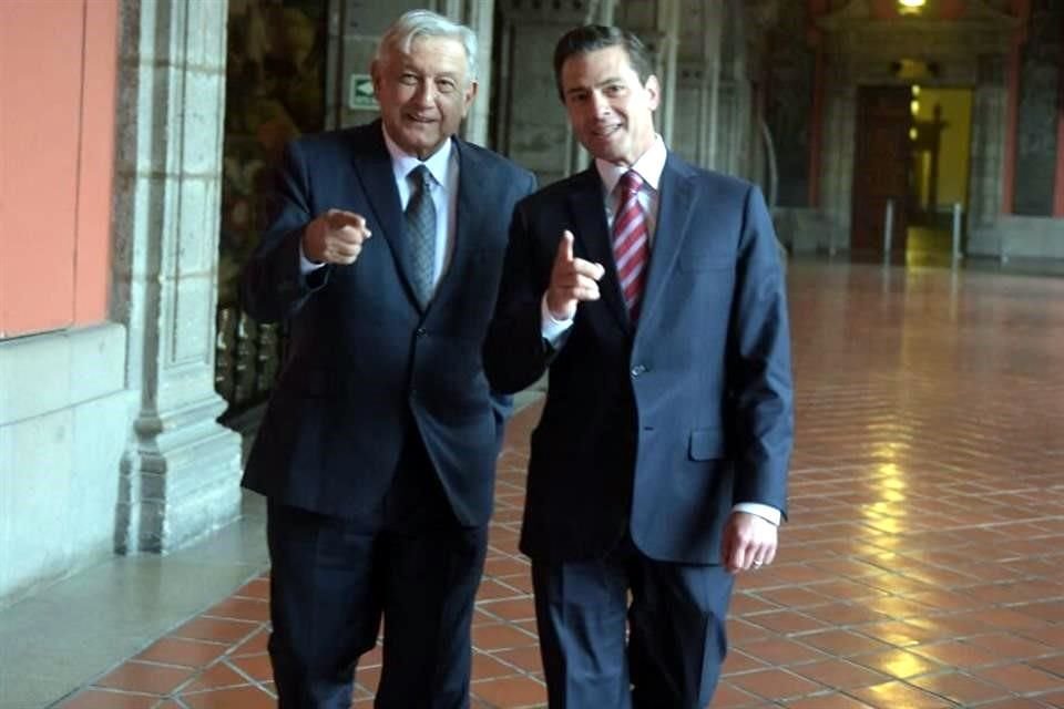 AMLO y EPN se volvieron a encontrar en Palacio Nacional.