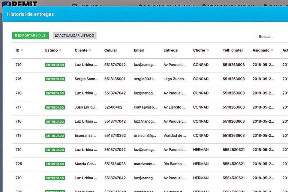 Remit guarda tu historial de envíos y te envía alertas cuando cada paquete es entregado.