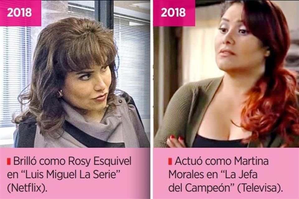 Este año la actriz participó en 'Luis Miguel, la Serie' y 'La Jefa del Campeón'.