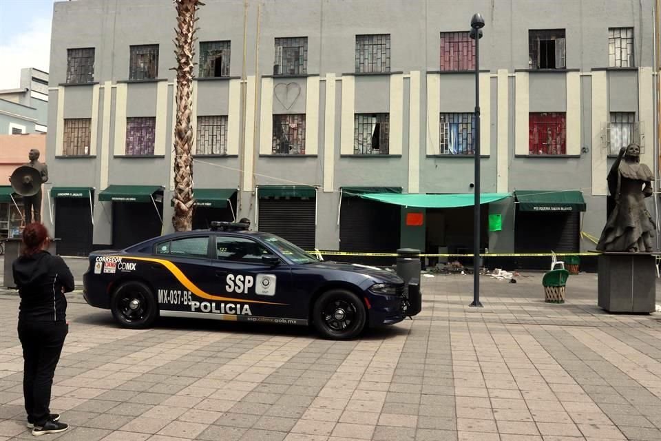 La SSP desplegó a elementos de seguridad en Garibaldi, luego de la balacera del viernes, en la que murieron 5 personas.