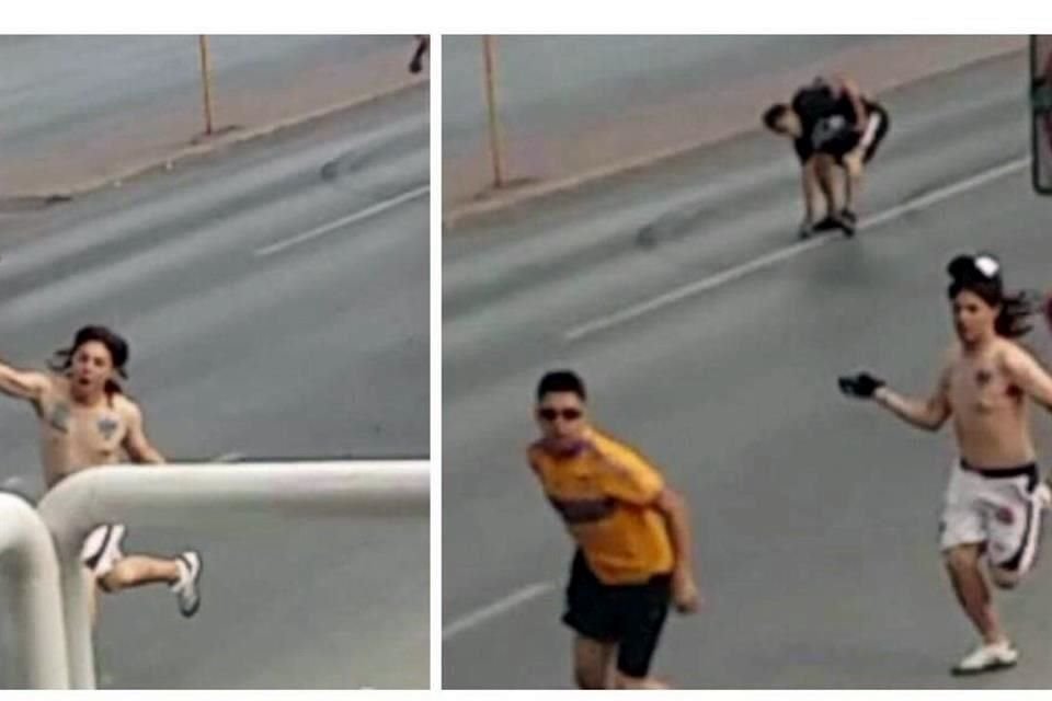 Mediante redes sociales circula una imagen de uno de los agresores en riña entre aficionados de Tigres y Rayados.