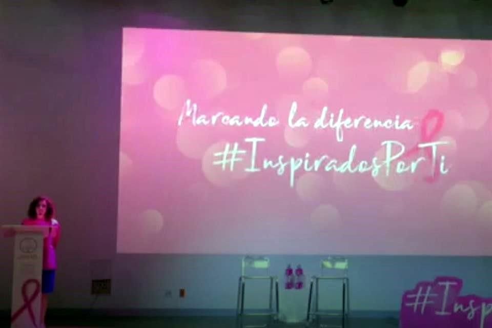 Al presentar la iniciativa #InspíradosPorTi, Irene Posadas explicó que Fucam difundirá información durante todo octubre para sensibilizar a las personas sobre el cáncer de mama.
