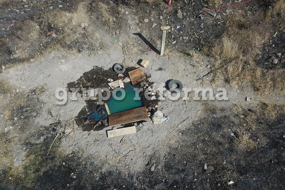 El predio con la toma se encuentra resguardado por elementos de la Policía entre las calles Pico Quemado y Araucaria.