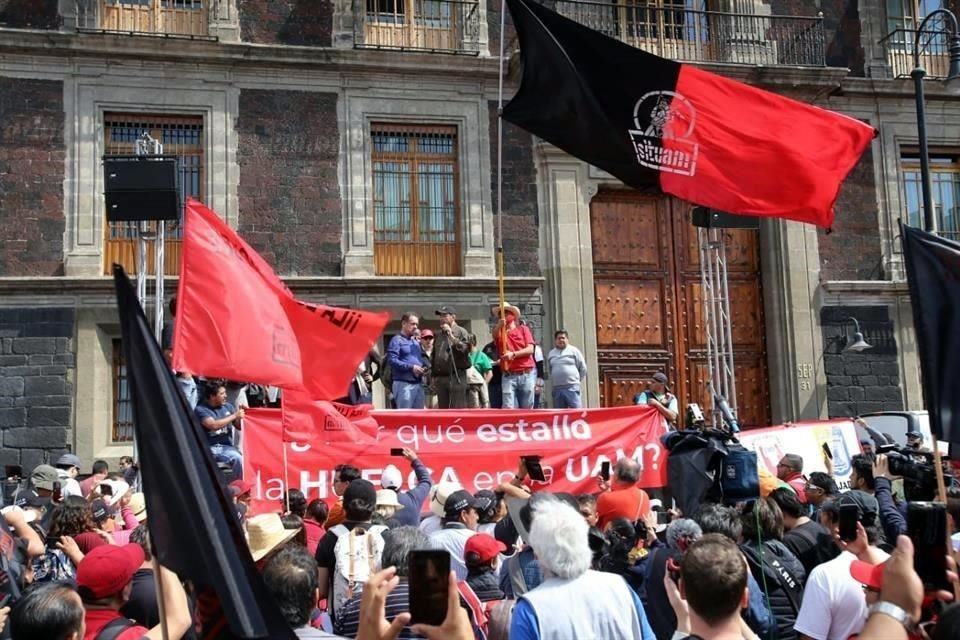 En el templete se realizará un mitin exigiendo aumento salarial.