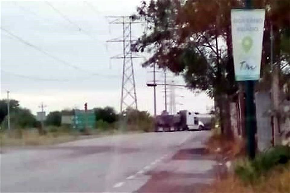 Bloqueos en la comunidad de Los Guerra, en Miguel Alemán, Tamaulipas son reportados en redes sociales.