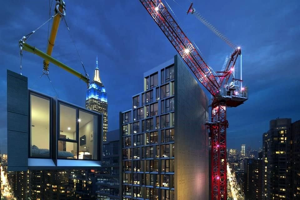 Proyecto del AC Hotel modular que se  instalará en Nueva York.