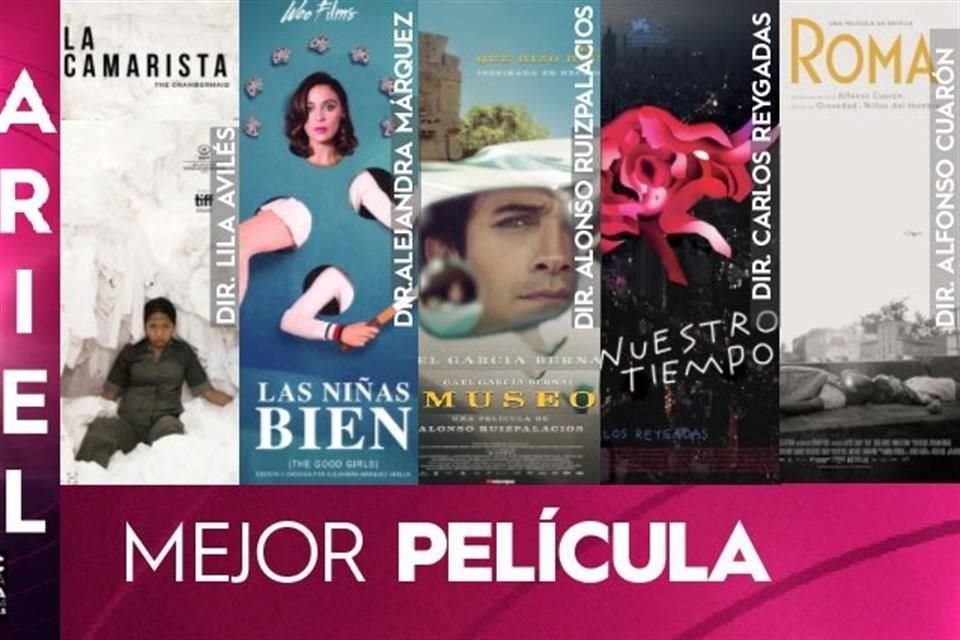 La entrega del Ariel será el 24 de junio en la Cineteca Nacional.