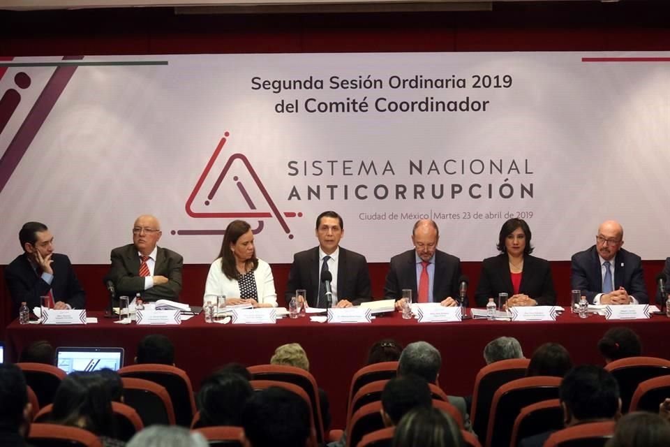 Aspectos de la sesión del Comité Coordinador del SNA.