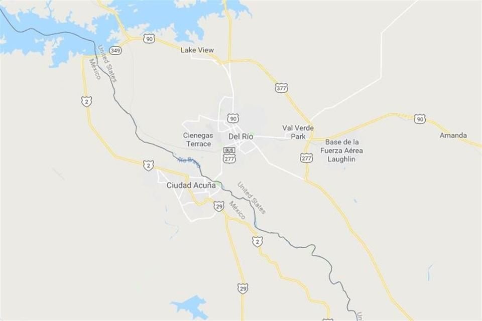 La balsa se volcó cerca de Del Río, Texas, que del lado mexicano colinda con Ciudad Acuña, Coahuila.