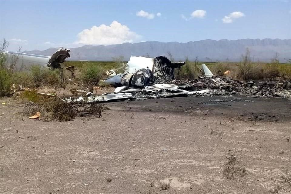 El director del Aeropuerto de Frontera dijo que se apreciaban vestigios de un incendio en torno al aeronave.