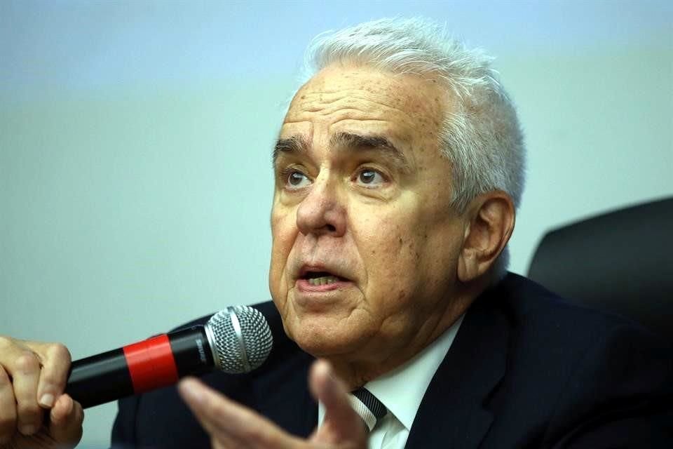 El presidente de la petrolera brasileña Petrobras, Roberto Castello Branco, durante una conferencia de prensa donde se presentaron los resultados del primer trimestre de 2019.