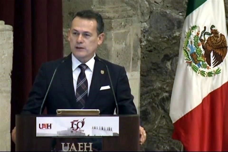 Adolfo Pontigo Loyola, rector de la Universidad Autónoma del Estado de Hidalgo.