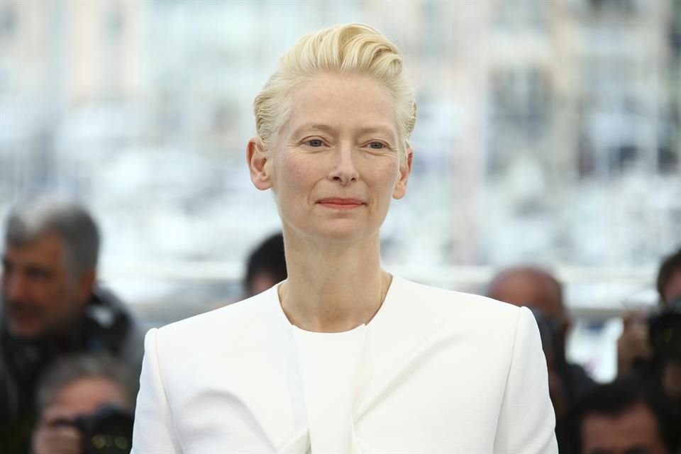 Tilda Swinton dio este jueves conferencia sobre la cinta 'The Dead Don't Die', de Jim Jarmusch, que se proyectó en el Festival de Cine de Cannes.