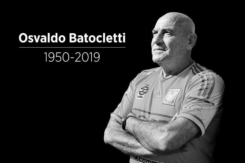 Osvaldo Batocletti murió este viernes a los 69 años de edad.