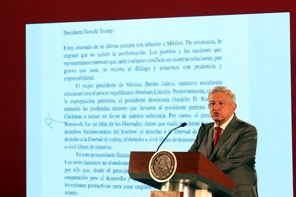 López Obrador aseguró que los ciudadanos estadounidenses están a favor del libre comercio entre las naciones.