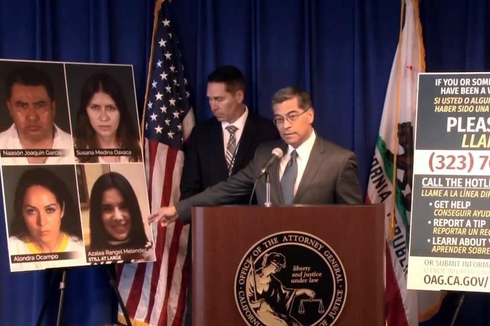 El Fiscal general de California, Xavier Becerra, calificó de 'demente' al líder de La Luz del Mundo, Naasón Joaquín García, detenido en EU.