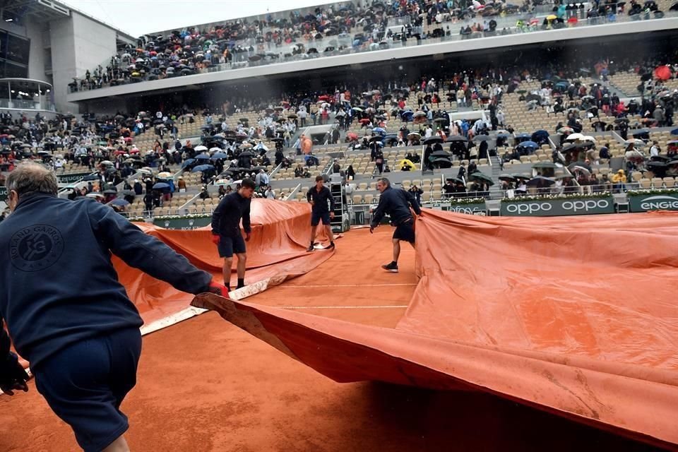 La lluvia impidió que el juego se pudiera terminar.