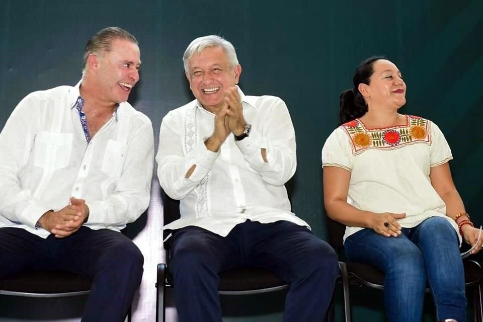 El Presidente López Obrador en Los Mochis, Sinaloa.