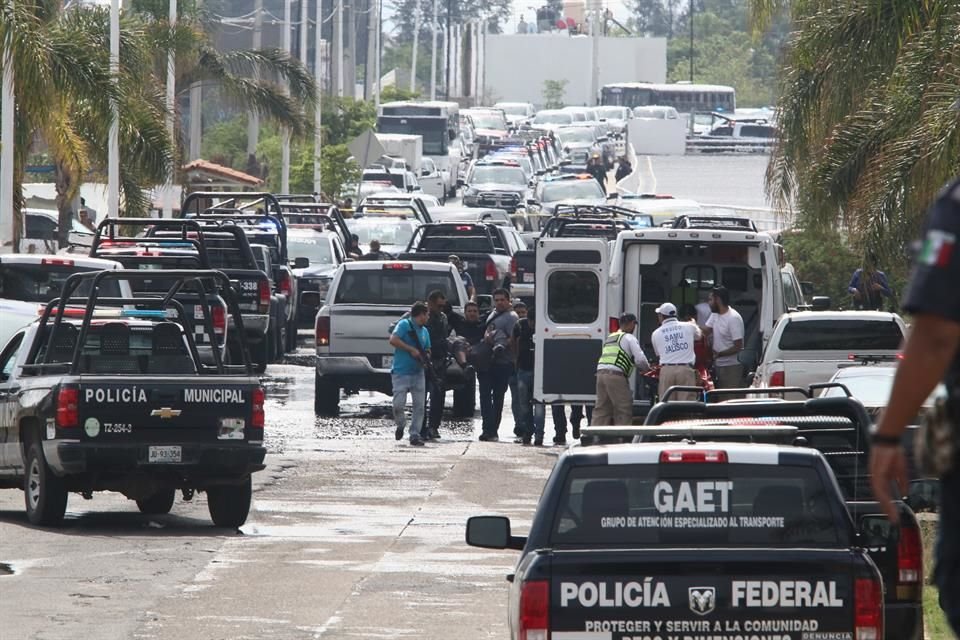 Alrededor de las 11:30 se reportó un herido.