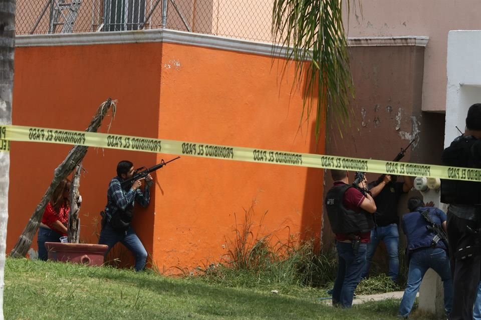 El enfrentamiento duró más de una hora.