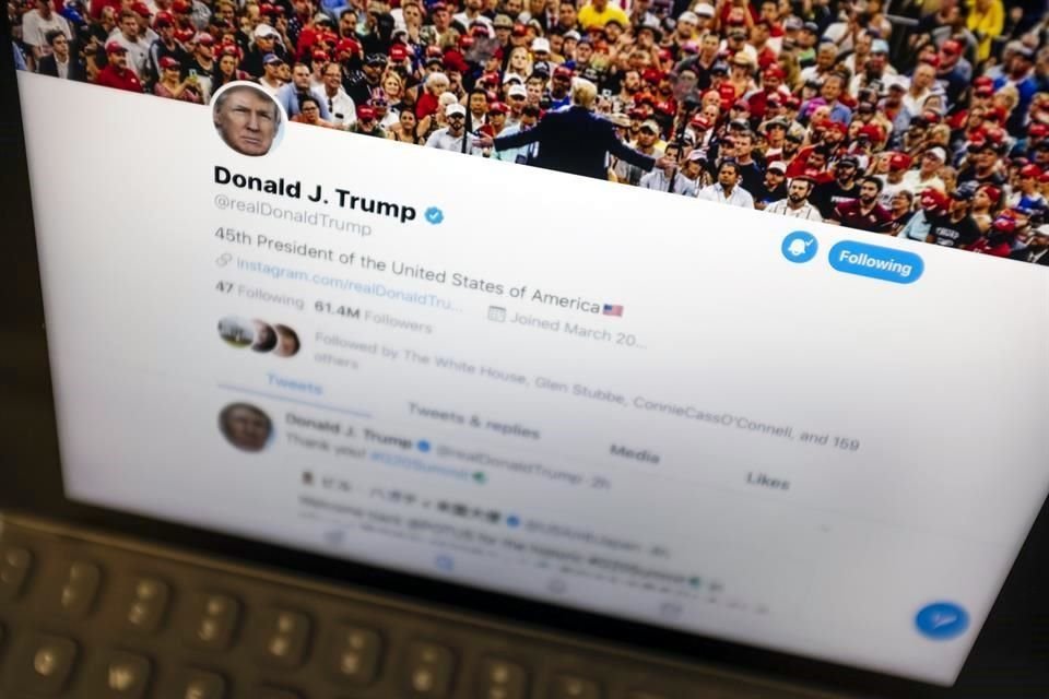 En enero pasado, Twitter vetó la cuenta del ex Presidente Donald Trump.